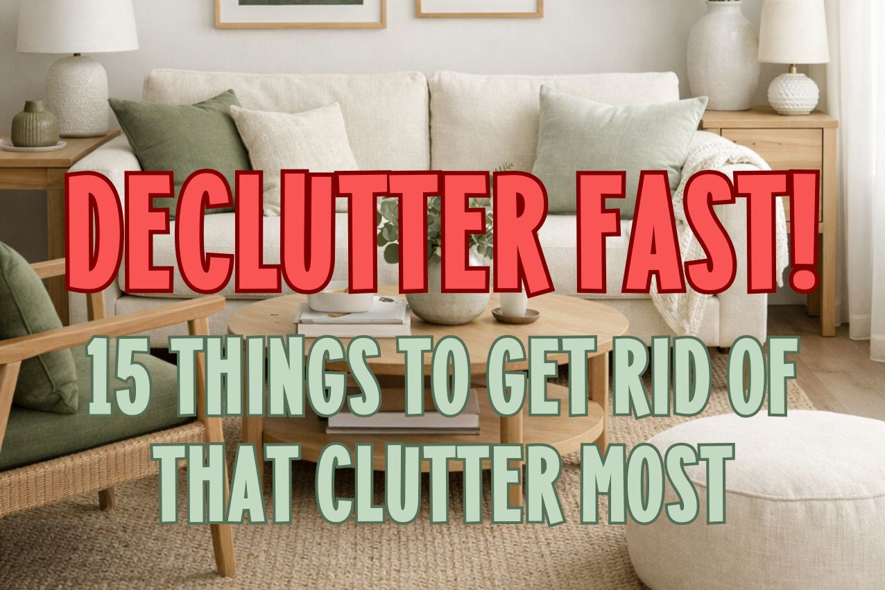 15 Things To Get Rid Of Now To Declutter Fast