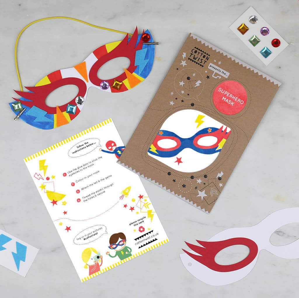 65 COOL STOCKING STUFFERS FOR KIDS 2025 2 Make Your Own Superhero Mask Kit
