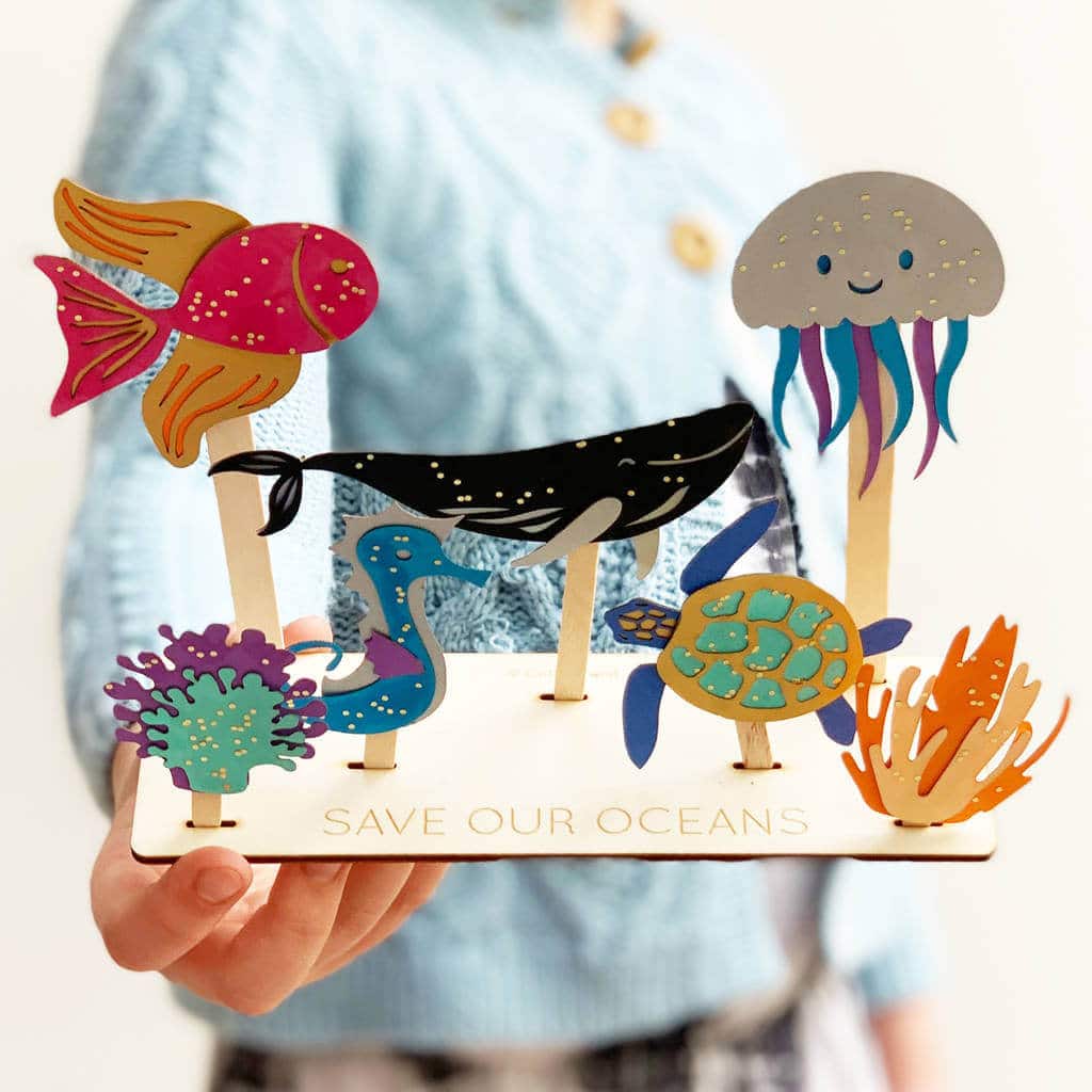 65 COOL STOCKING STUFFERS FOR KIDS 2025 6 Personalised 'Save Our Oceans' Craft Kit By Cotton Twist | notonthehighstreet.com