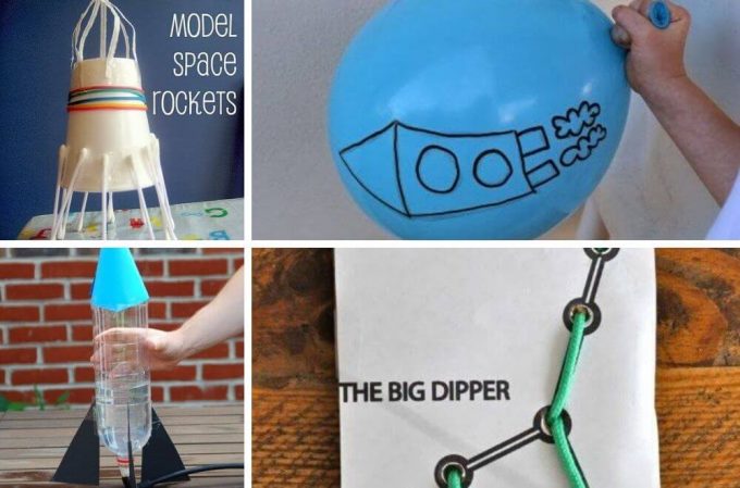 13 SPACE ACTIVITIES FOR KIDS, STEM ART CRAFT FUN GAMES FOR KIDS TO LEARN ABOUT OUTER SPACE STEAM