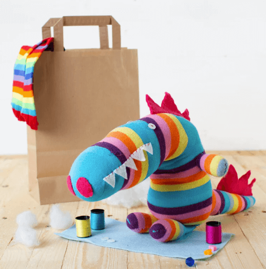The best craft kits for kids' birthday parties 9 Sockosaurus Craft Kit Sewing Kit Craft Kit for Kids - Etsy UK