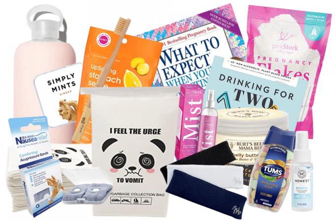 What to put in a first trimester care package, items to put in a first trimester care package, this is what you can put in a first trimester care package, early pregnancy gift ideas, first trimester care package cute ideas, first trimester care package morning sickness