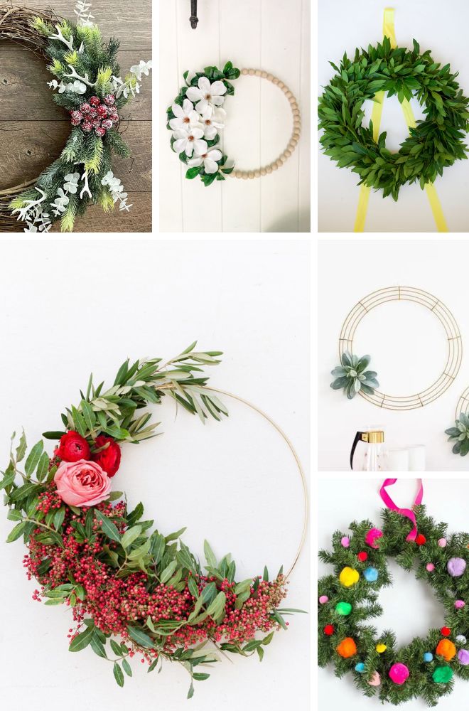 EASY DIY CHRISTMAS WREATH TUTORIALS