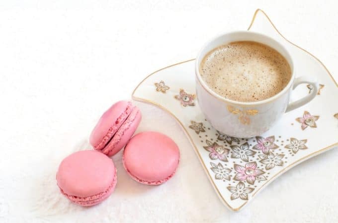 me time make time for yourself coffee and macarons