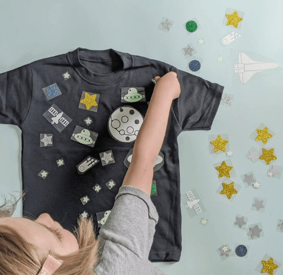 65 COOL STOCKING STUFFERS FOR KIDS 2025 22 Make Your Own Space Tshirt Kids Craft Kit Glow in the Dark