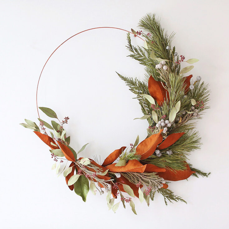 Image for DIY ASYMMETRICAL FOLIAGE HOLIDAY WREATH