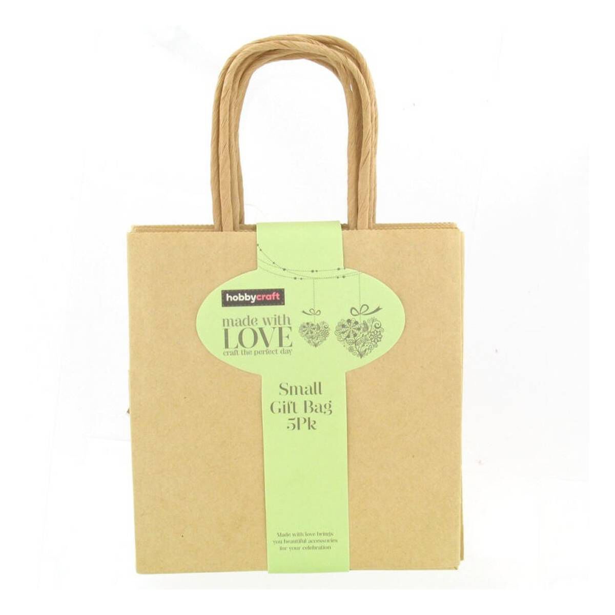 Kraft Gift Bag 12cm (5 Pack)