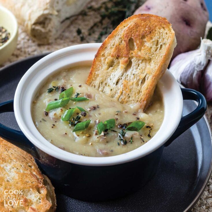 Image for Easy Potato and Leek Soup Recipe for Slow Cooker