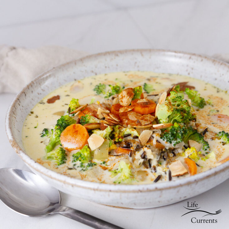 Image for Broccoli Wild Rice Slow Cooker Soup