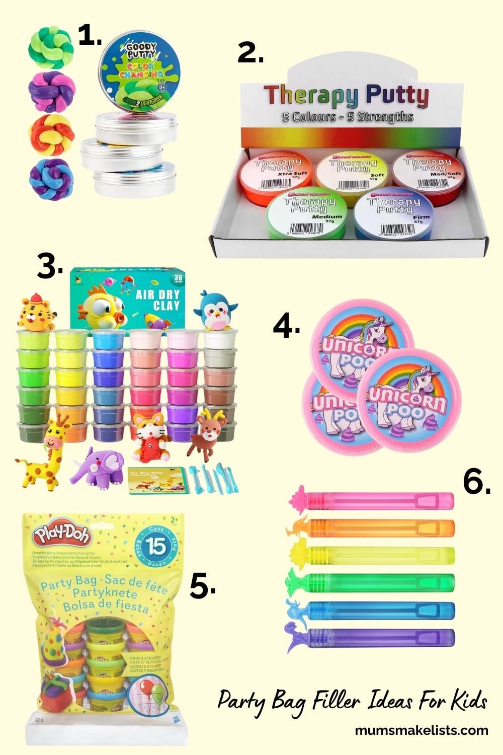 101 Things to put in party bags that kids will love 2