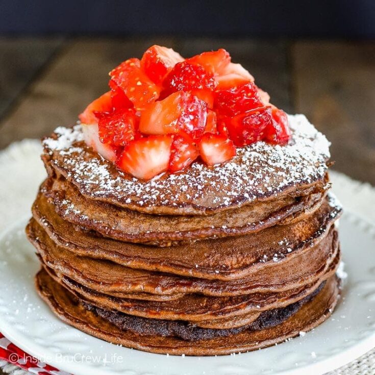 Image for Healthy Chocolate Protein Pancakes Recipe