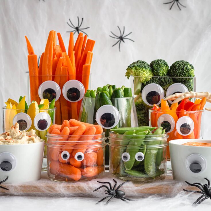 Image for Easy Monster Halloween Veggie Tray (plus more ideas!)