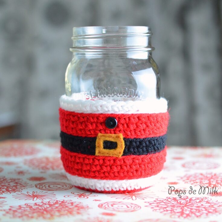 Image for Santa Claus Mason Jar Cozy