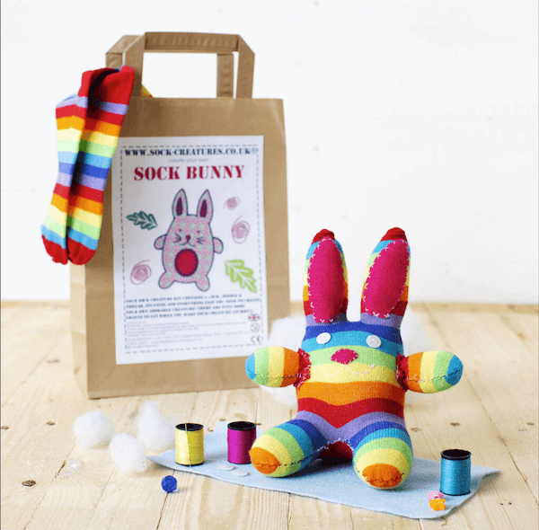 Sock Bunny Craft Kit By Sock Creatures