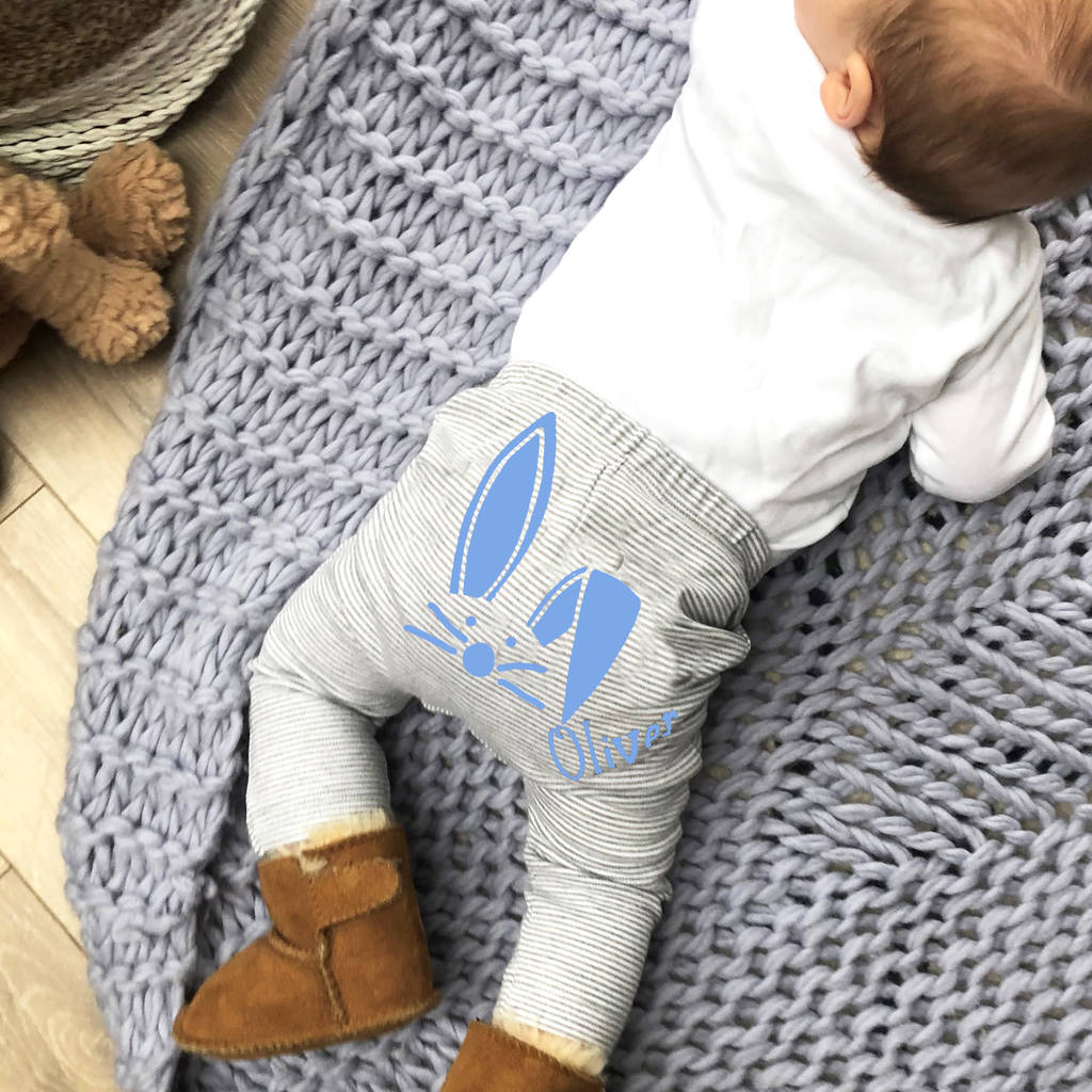 Personalised Bunny Baby Leggings by Solesmith