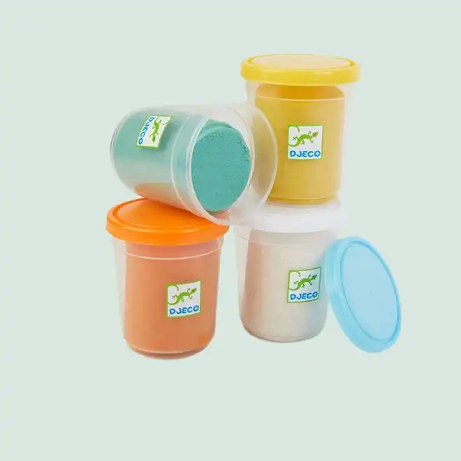 4 Pots Of Glittery Play Dough