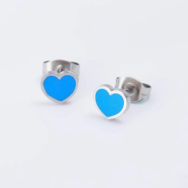 Kids Love Heart Stud Hypoallergenic Earrings