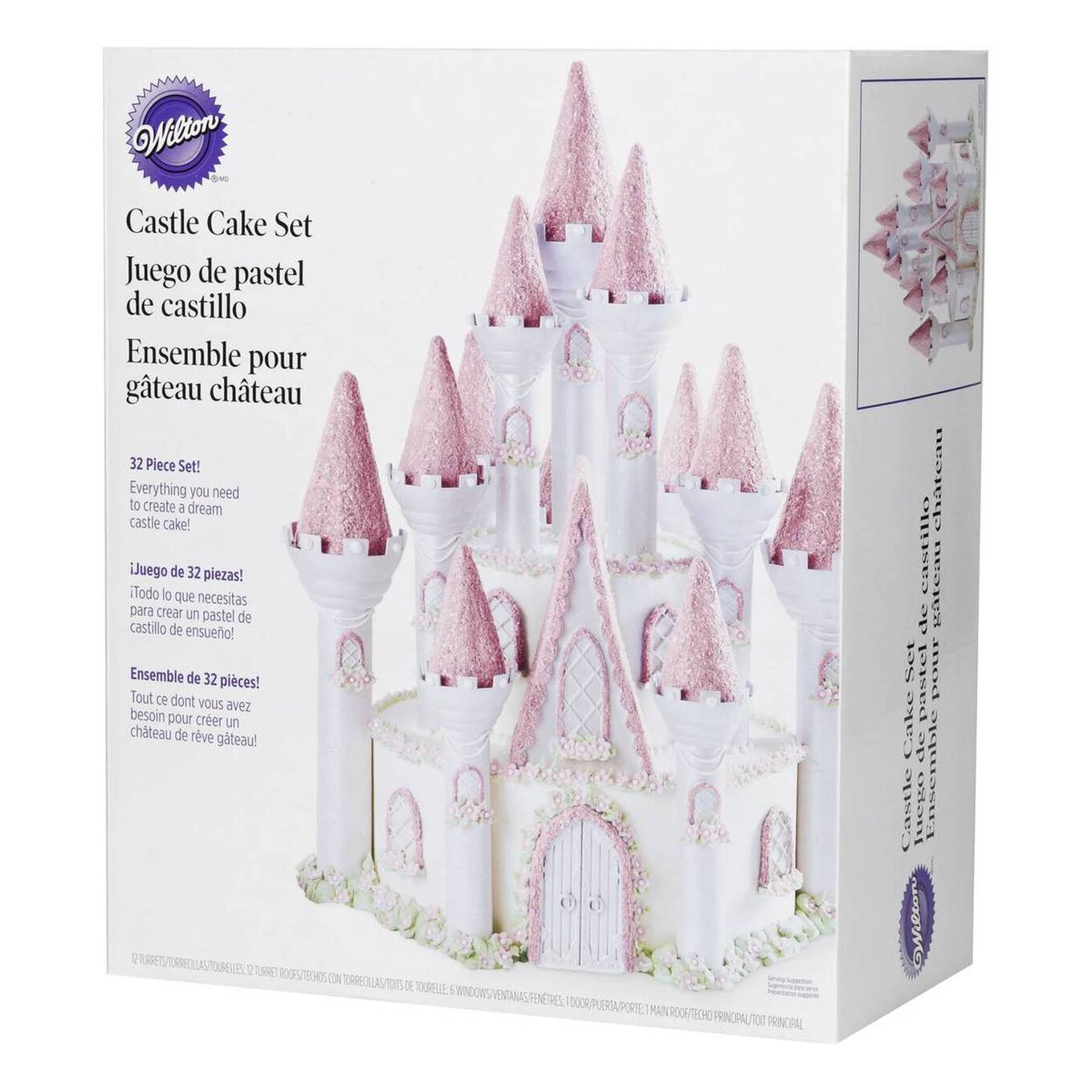 Wilton Castle Cake Tin Set, 32 Pieces