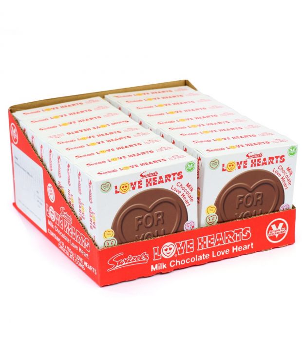 Milk Chocolate Love Heart Coin (Set of 18)