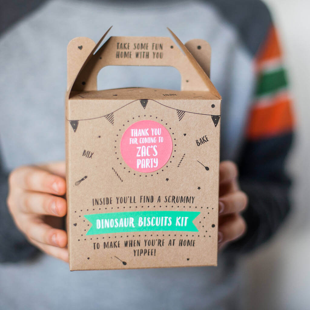 Dinosaur Biscuit Baking Party Bag By craft & crumb | notonthehighstreet.com