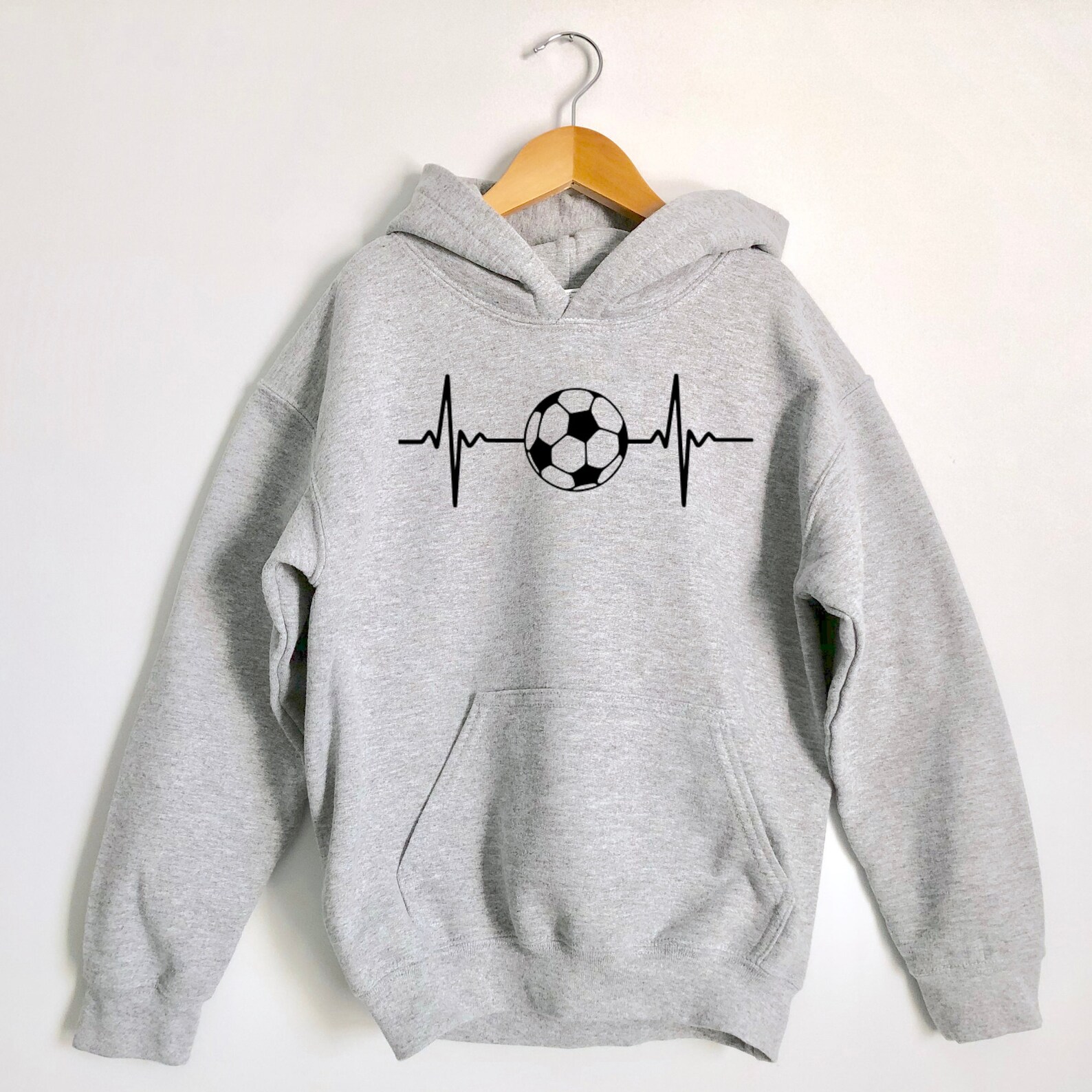 Football Heartbeat Hoodie