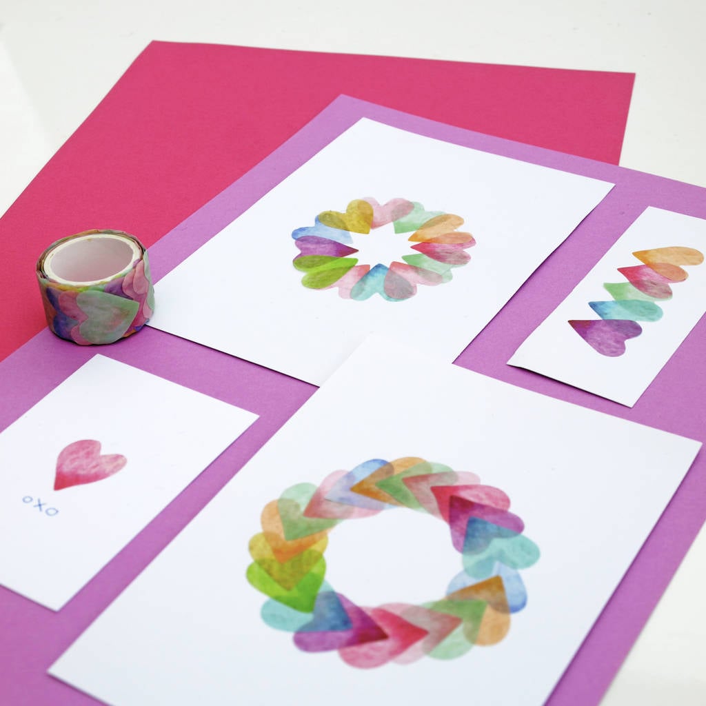Floral Washi Sticker Rolls (Set of 4)