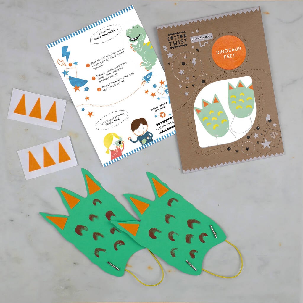 Make Your Own Dinosaur Feet Kit