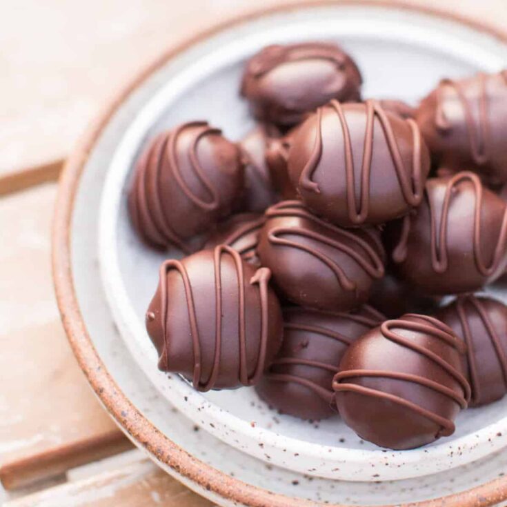 Image for Vegan Chocolate Truffles {Easy & Dairy-Free}