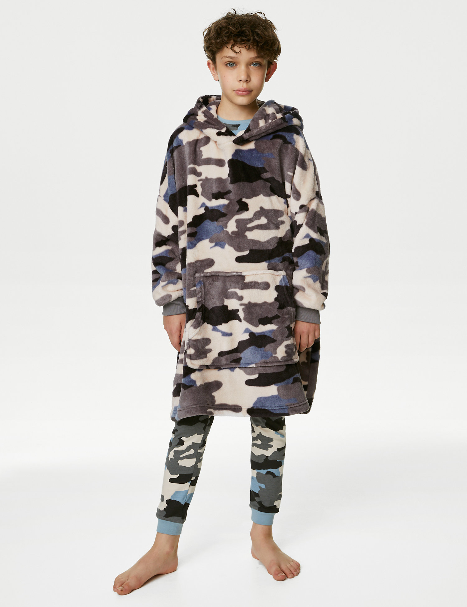 Fleece Camouflage Oversized Hoodie (7-16 Yrs) | M&S Collection | M&S