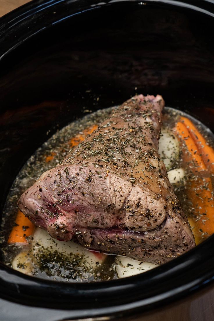 Image for Slow Cooker Leg of Lamb | Recipe in 2023 | Lamb slow cooker recipes, Crockpot recipes slow cooker, Lamb roast dinner