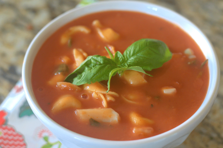 Image for Slow Cooker Creamy Tomato Basil Tortellini Soup