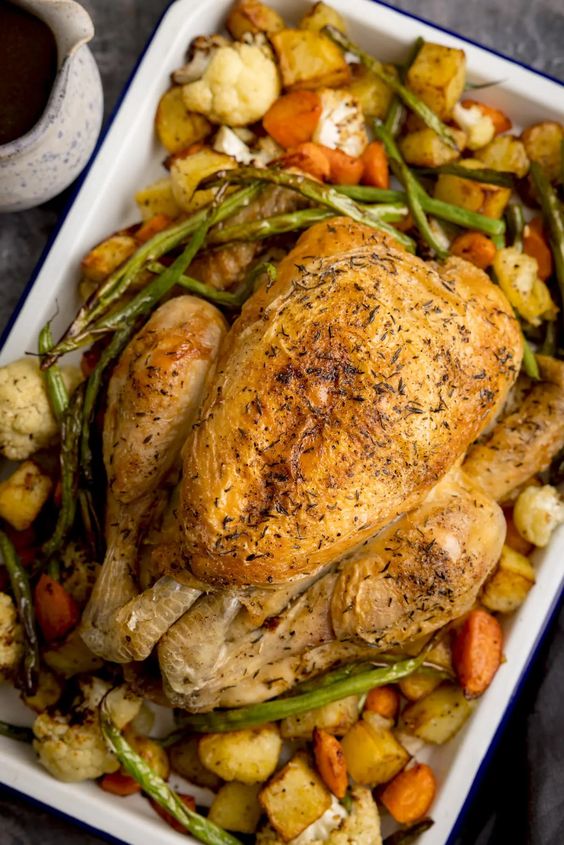 Kitchen Sanctuary Air Fryer Roast Chicken Dinner