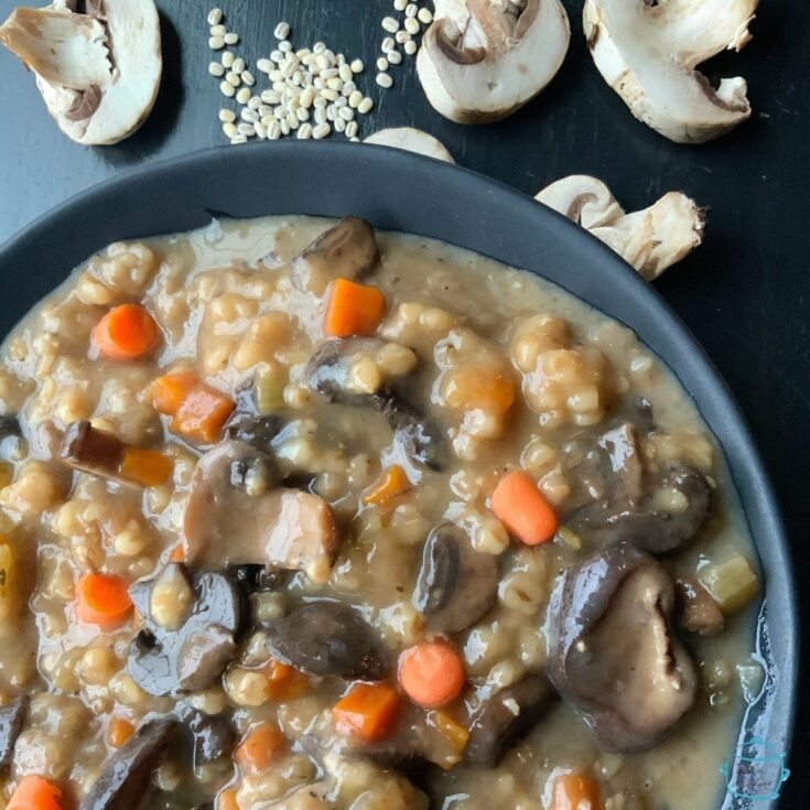 Image for Slow Cooker Mushroom Barley Soup