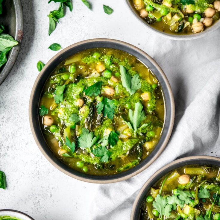 Image for Super Green Vegetable Soup (Vegan)