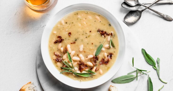 Image for This comforting Italian White Bean Soup is perfect for cold weather.
