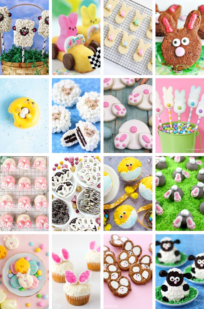 21 of the cutest easter treats to thrill kids with: bunnies, chicks and sheep galore!