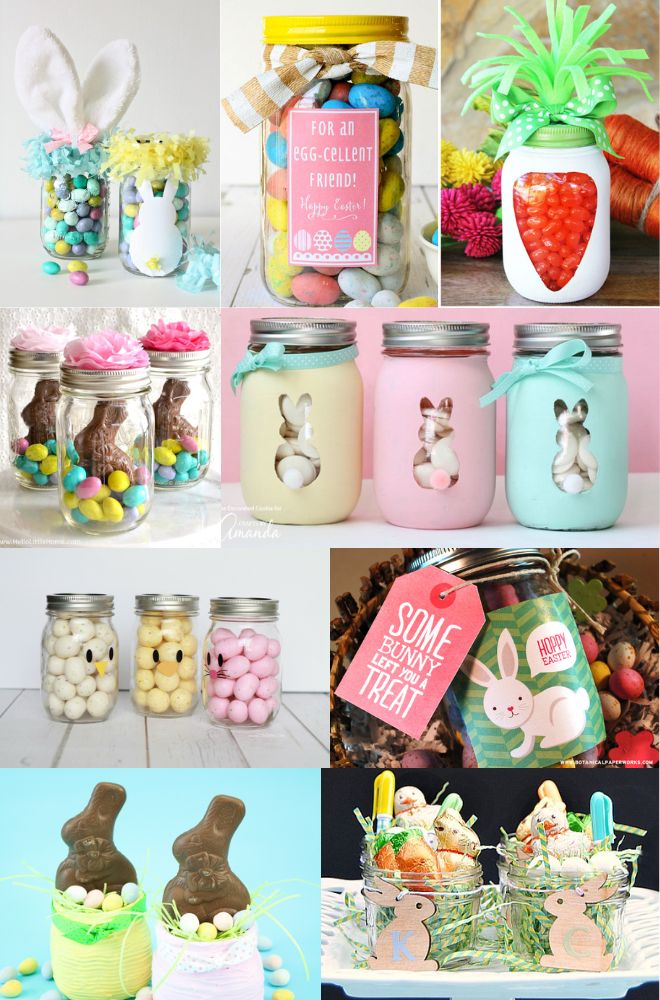 25 Mason Jar Easter Baskets To Craft At Home