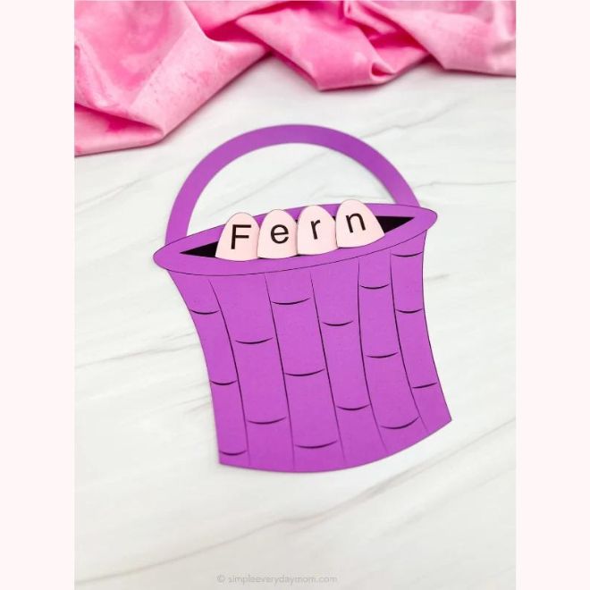 Image for EASTER BASKET NAME CRAFT 