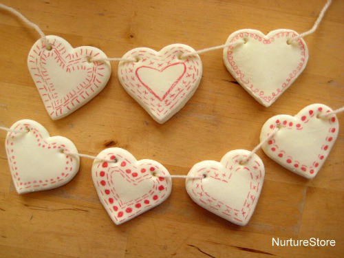 Image for DIY clay heart bunting