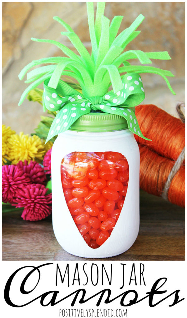 Image for Easy Easter Craft Idea: Carrot Mason Jar