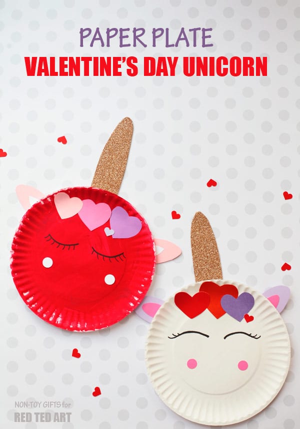 Image for Paper Plate Valentine’s Unicorns