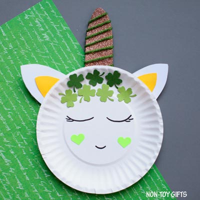 Image for Paper Plate St Patrick’s Day Unicorn Craft