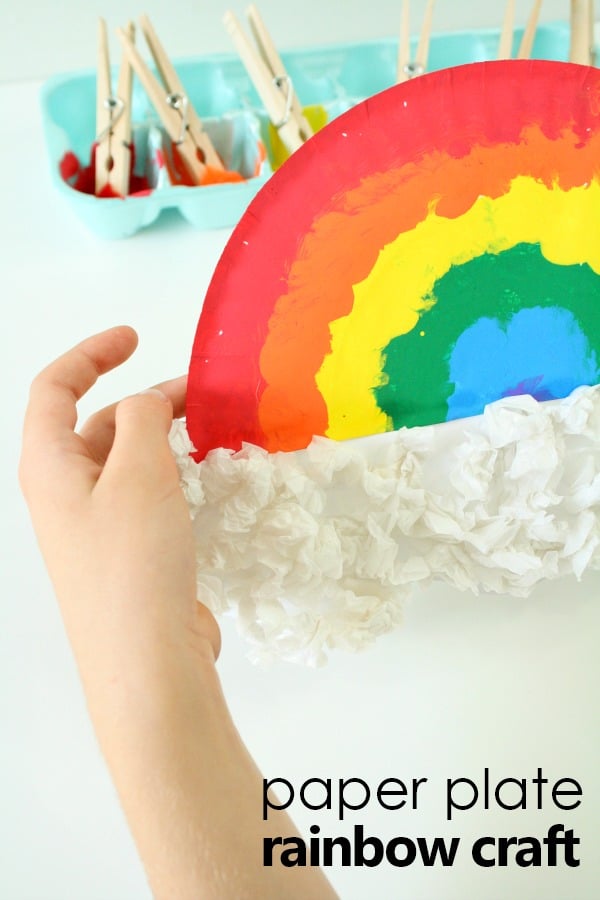 Image for Pom Pom Painted Rainbow Craft for Kids
