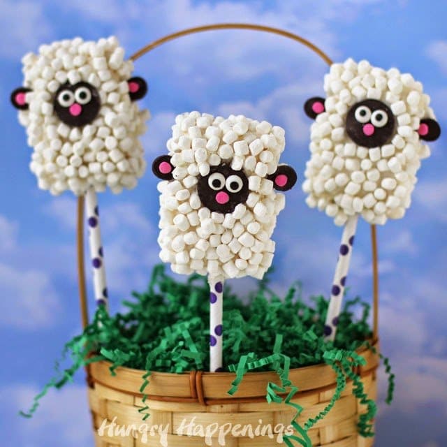 Image for Rice Krispies Treat Lamb Pops | Easter Recipes