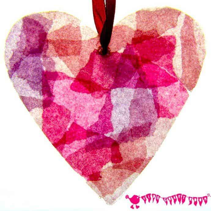 Image for Stained Glass Heart Suncatchers