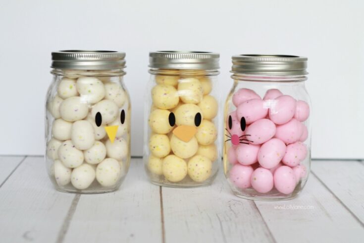 Image for Easter mason jar craft favors