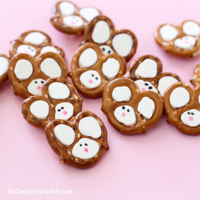 Image for Easy Easter bunny pretzels