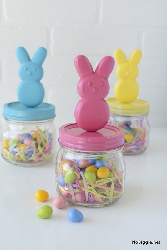 Image for DIY peeps bunny candy jars