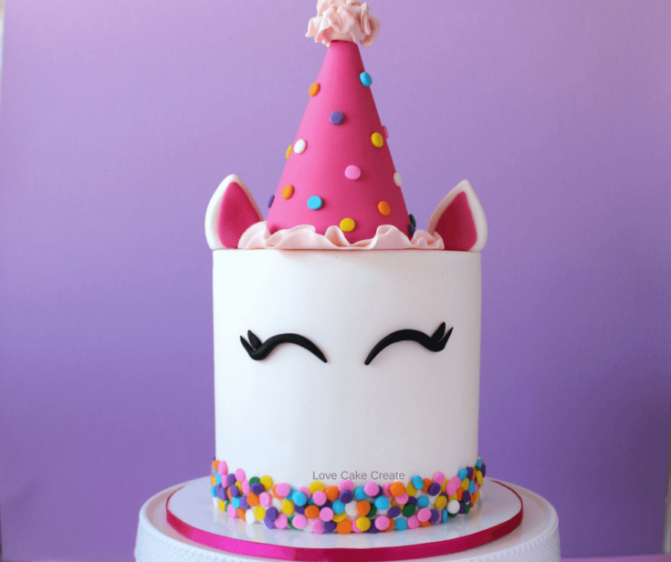 Image for How to Make a Party Unicorn Cake - Tutorial by Love Cake Create