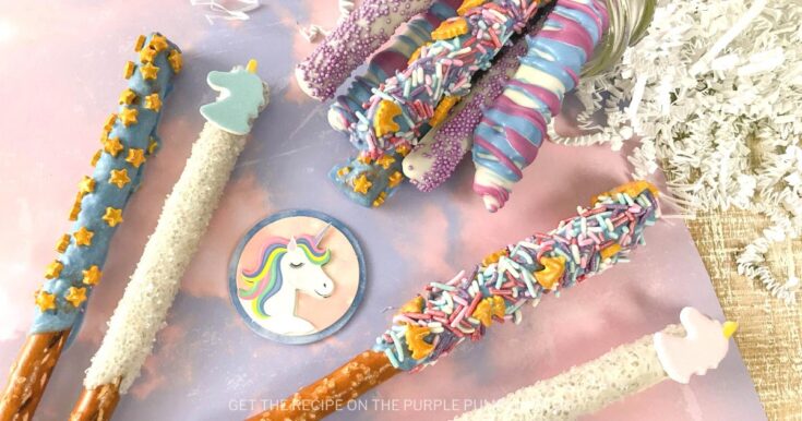 Image for Bright & Colorful Unicorn Pretzel Rods